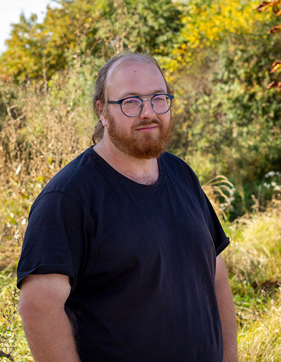 Mitarbeiter Christoph Sonntag von Archäologistik